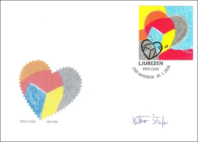 VOŠČILNA ZNAMKA - LJUBEZEN